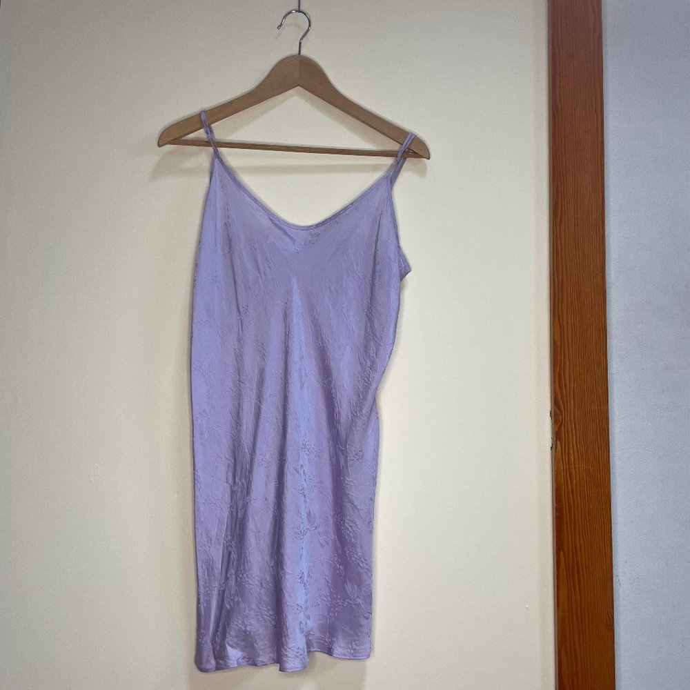 Lavender silk slip dress  - August Silk Intimates - Size M - 100% Silk